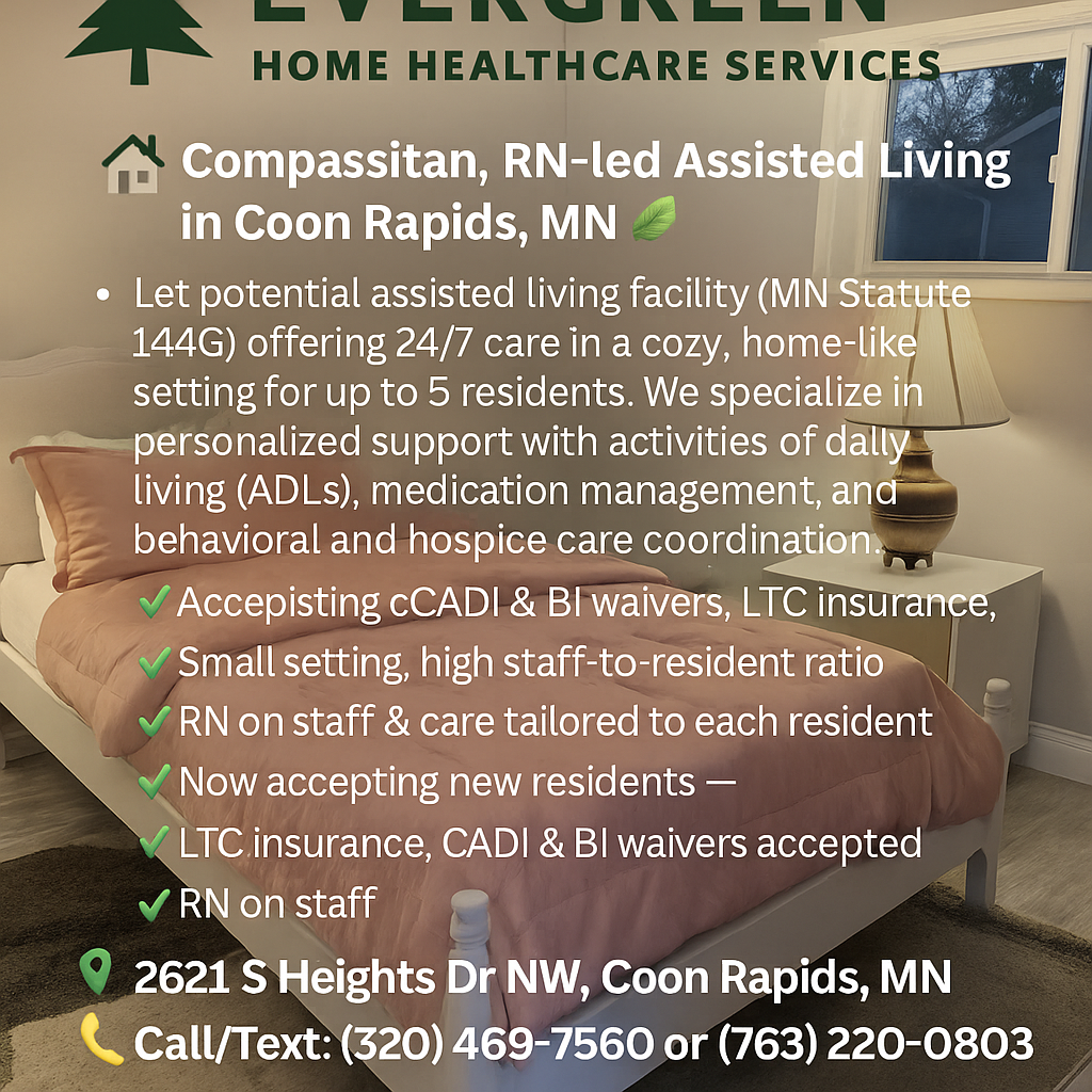 Evergreen Home Healthcare Services promotional banner